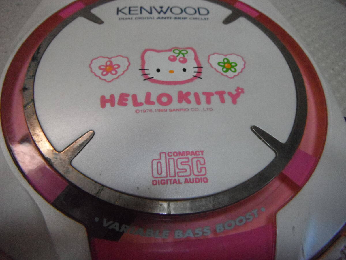 KENWOOD ハローキティ ポータブルCDプレーヤー DPC-391(KT) Kenwood DPC-391 Portable CD Player Sanrio Hello Kitty Model