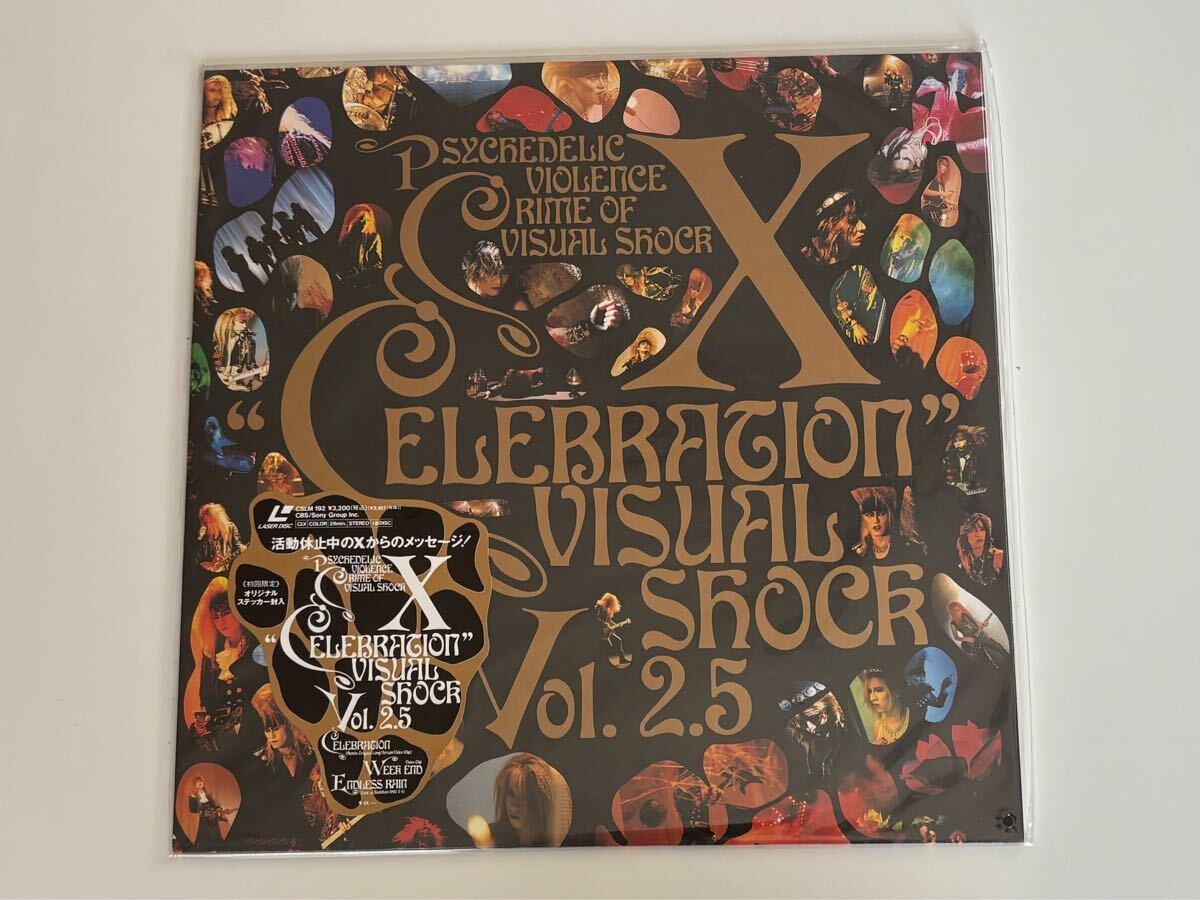 貴重】 X JAPAN VISUAL SHOCK Vol.2.5 CELEBRATION レーザーディスク版