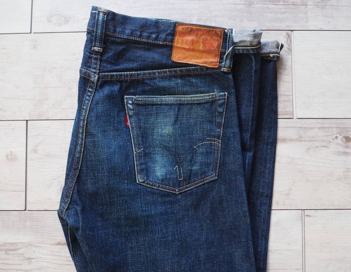 G1950ギャラリー1950×WAREHOUSEウエアハウス デニムパンツ34 Gallery1950 × WAREHOUSE USED加工 デニムパンツ size 36
