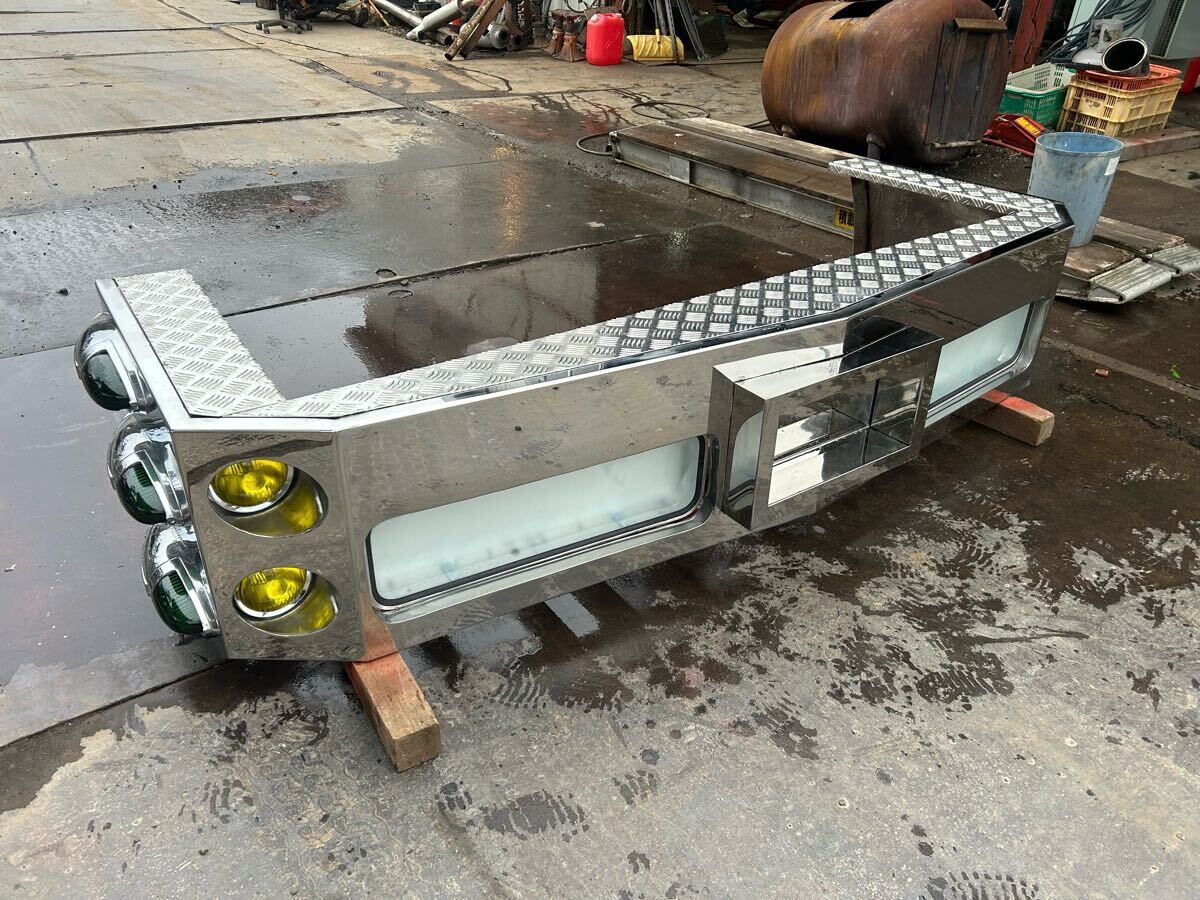 ☆デコトラ☆トラックパーツ☆八角型☆キャブロケット☆筒出し☆長さ1，5m☆2本1セット☆ステンレス☆ハンドメイド☆アートトラック☆ 中古デコトラ 大型用 パーツセット ☆デコトラ☆八角型☆キャブ