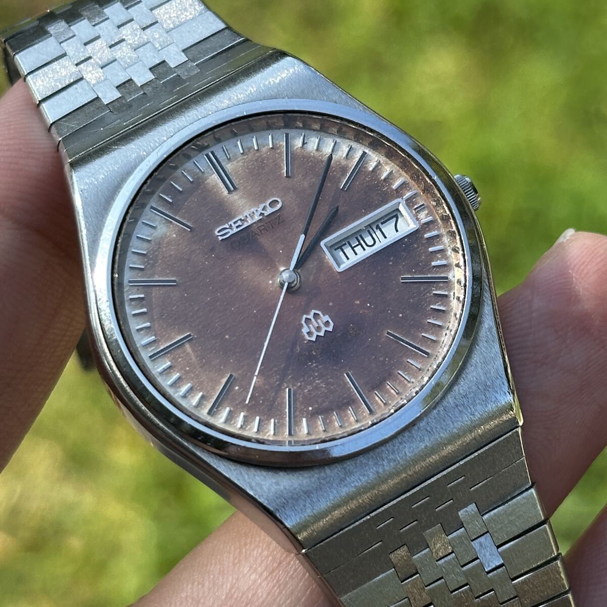 微妙にレア？【セイコークォーツ World Timer】5T52-7A20◆クロノグラフ/世界ベゼル◆SEIKO ワールドタイマー◆メンズ腕時計◆範