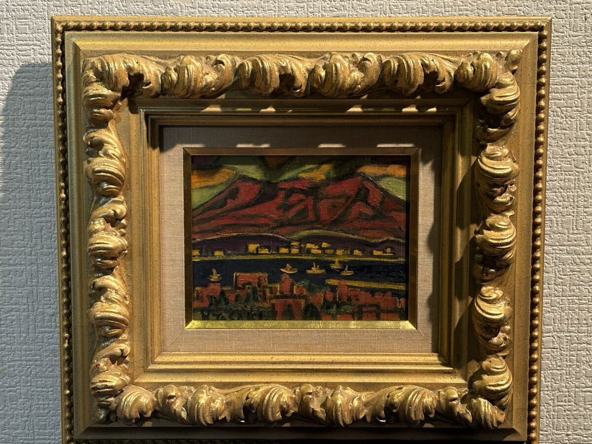 美術品】【GLC】地主悌助「石」油彩6号「石」の画家 師：坂本繁二郎