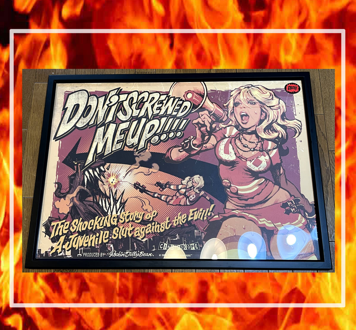 ロッキンジェリービーン 東京モード学園 ポスター DON'T SCREWED ME UP