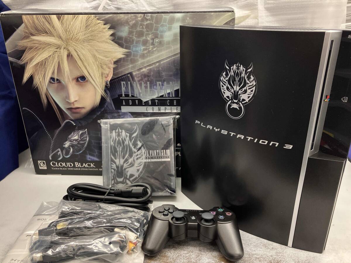 PS3本体 ファイナルファンタジー7 FINAL FANTASY VII ADVENT CHILDREN COMPLETE CLOUD BLACKの1番目の画像
