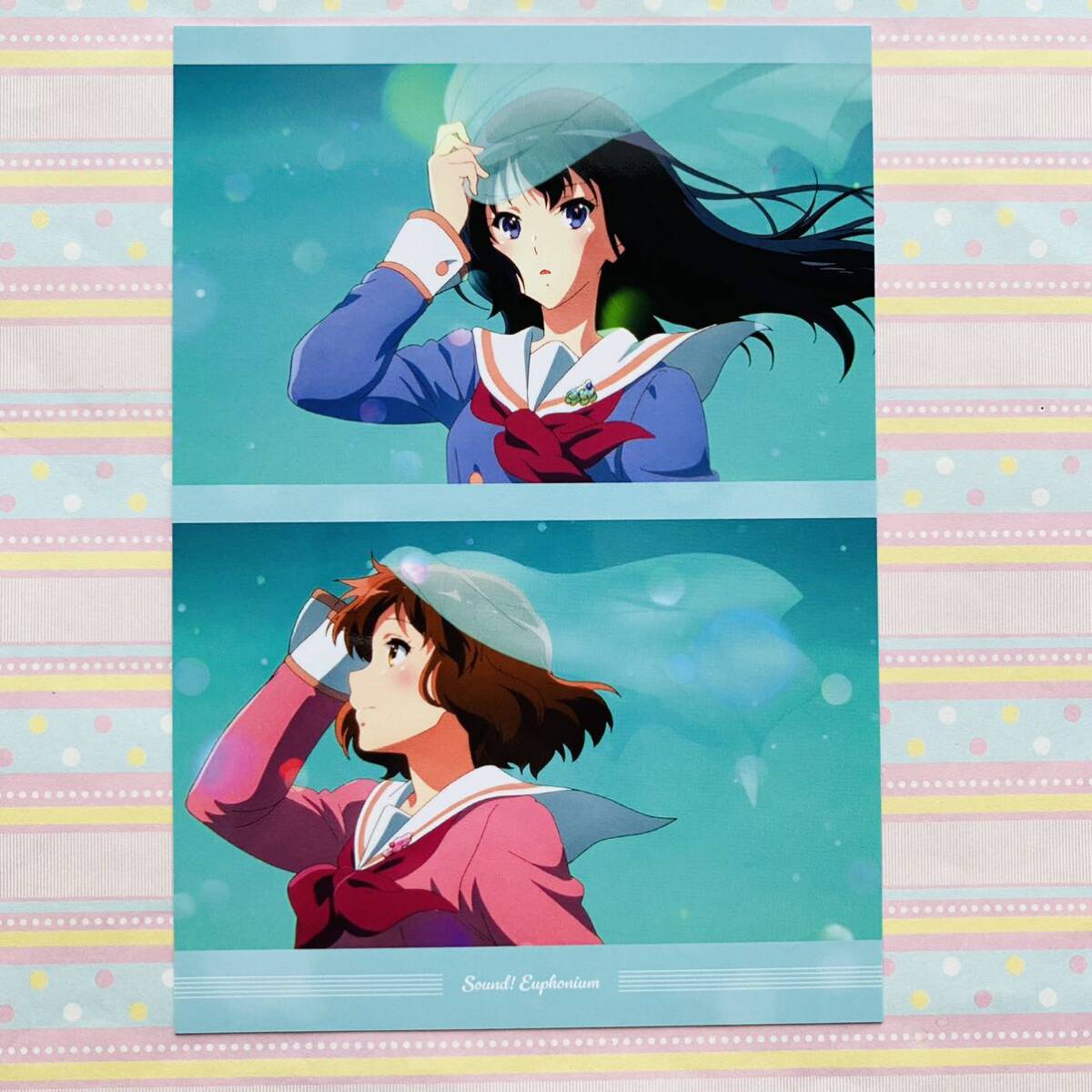 響け！ユーフォニアム リズと青い鳥イラストカード 久美子 麗奈 響け
