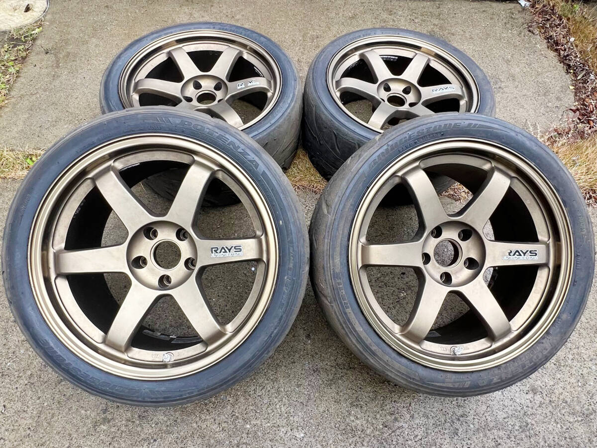 RAYS VOLK RACING TE37 7j+33 pcd114.3 4穴 16インチ レイズ FORGED 