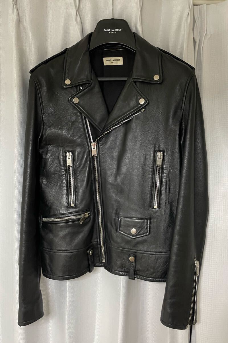 希少 13AW saint laurent paris サンローラン パリ L17 ライダース
