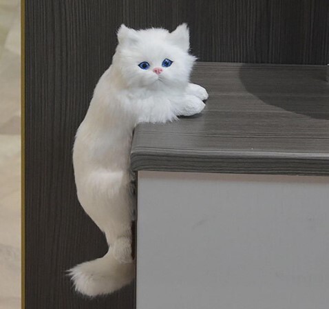 中古】即決☆レア オオイケ ペルシャ猫 ぬいぐるみ ボビー 白い猫 OIKE