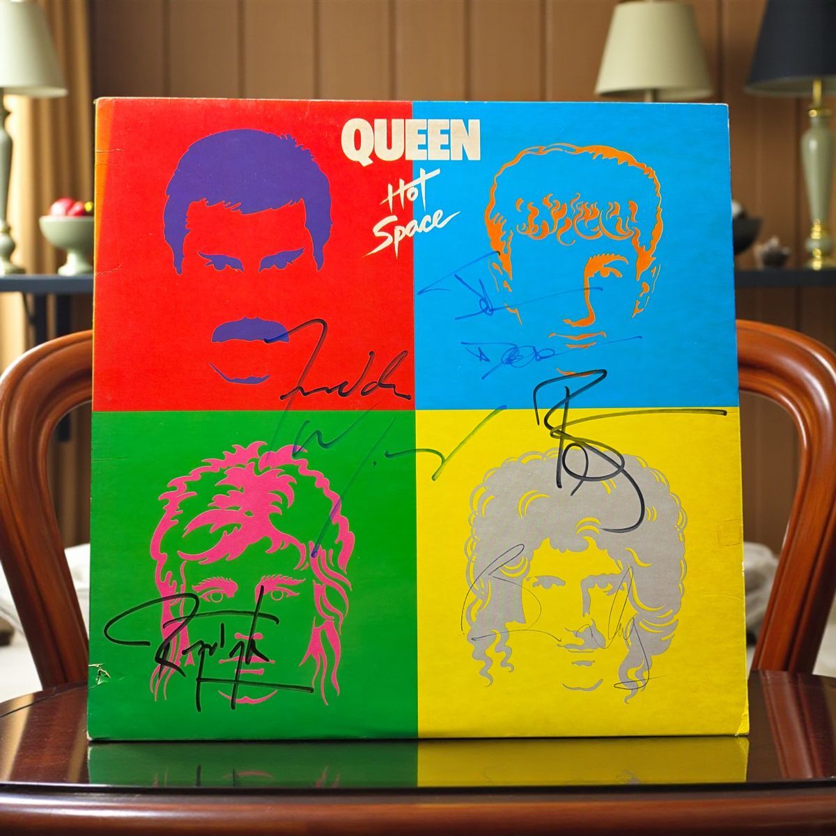 直筆サイン色紙 QUEEN クイーン 関係者配布用 フレディ・マーキュリー