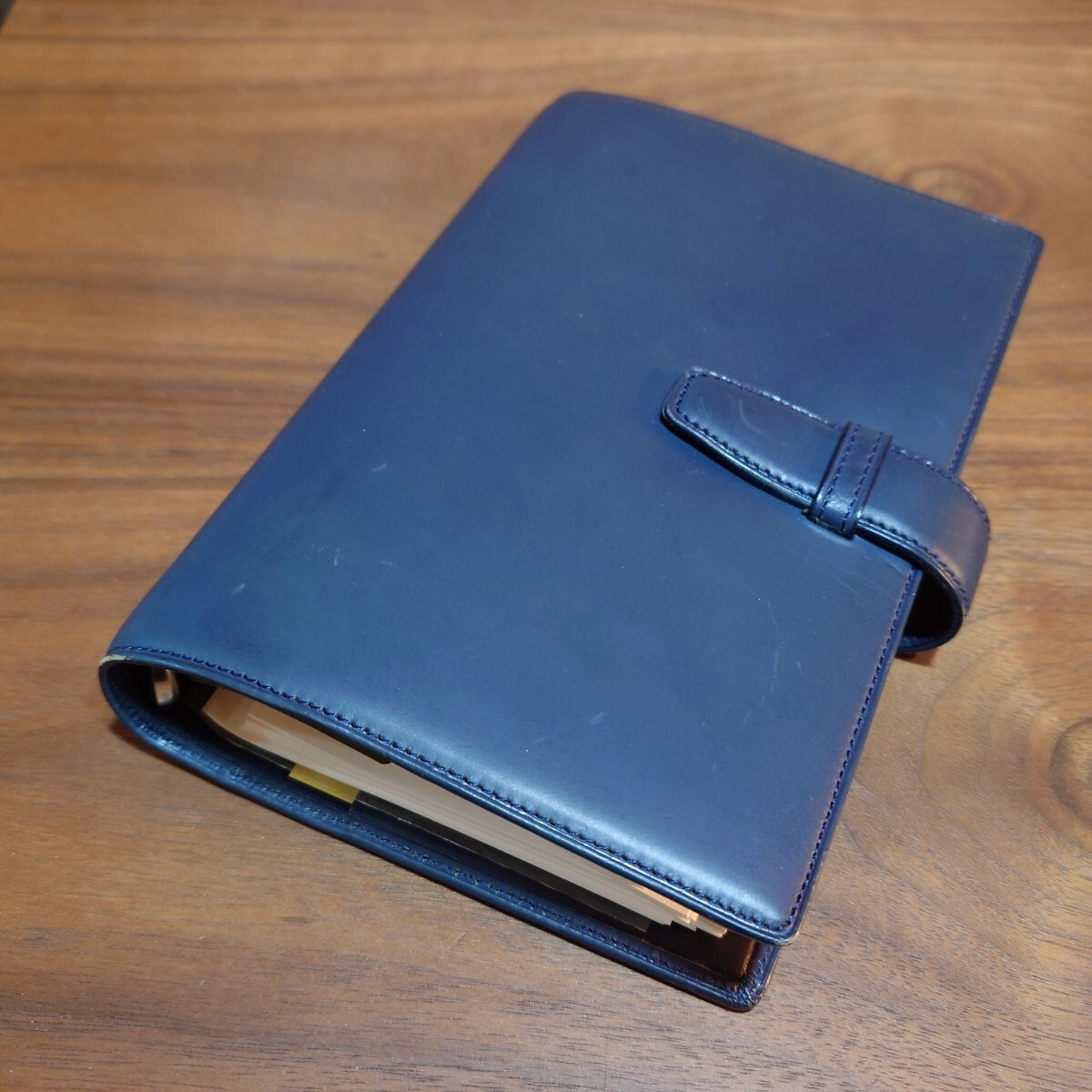 Bindex B86-2 システム手帳 バイブルサイズ リフィル式 ブラック☆中古 