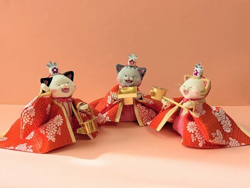 新品】ハンドメイドひな祭りのリース☆お雛様☆ぼんぼり☆桜☆橘