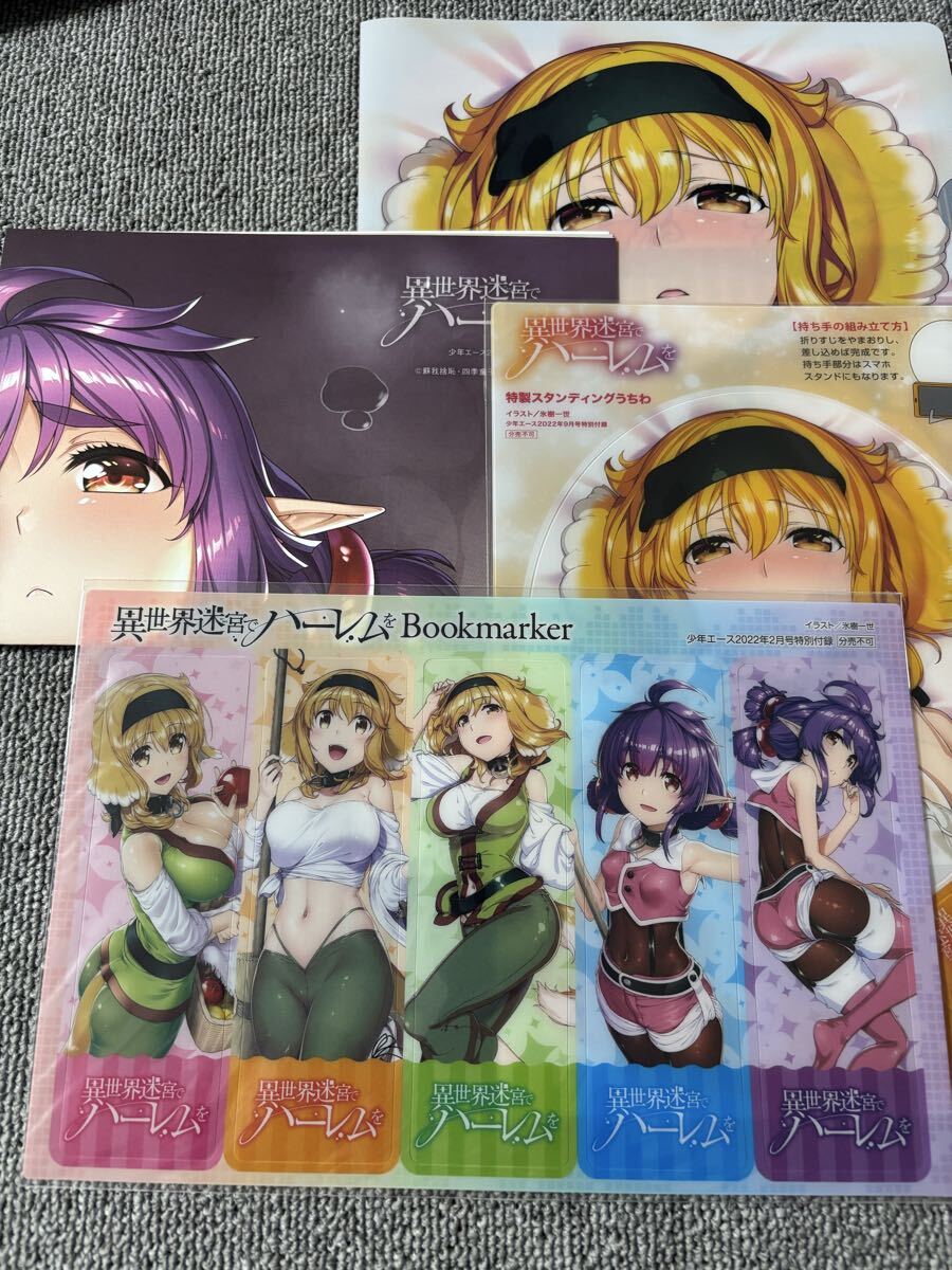 異世界迷宮でハーレムを クリアファイル 新品】クリアファイル 異世界迷宮でハーレムを 特典 原作 小説 1 2特典