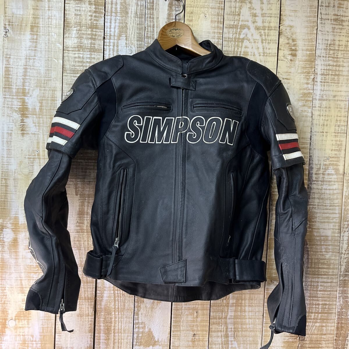 SIMPSON シンプソン SJ-8139PRM プレミアムPUレザージャケット SIMPSON〕SJ-8139PRM プレミアムPUレザージャケット テキスタイル