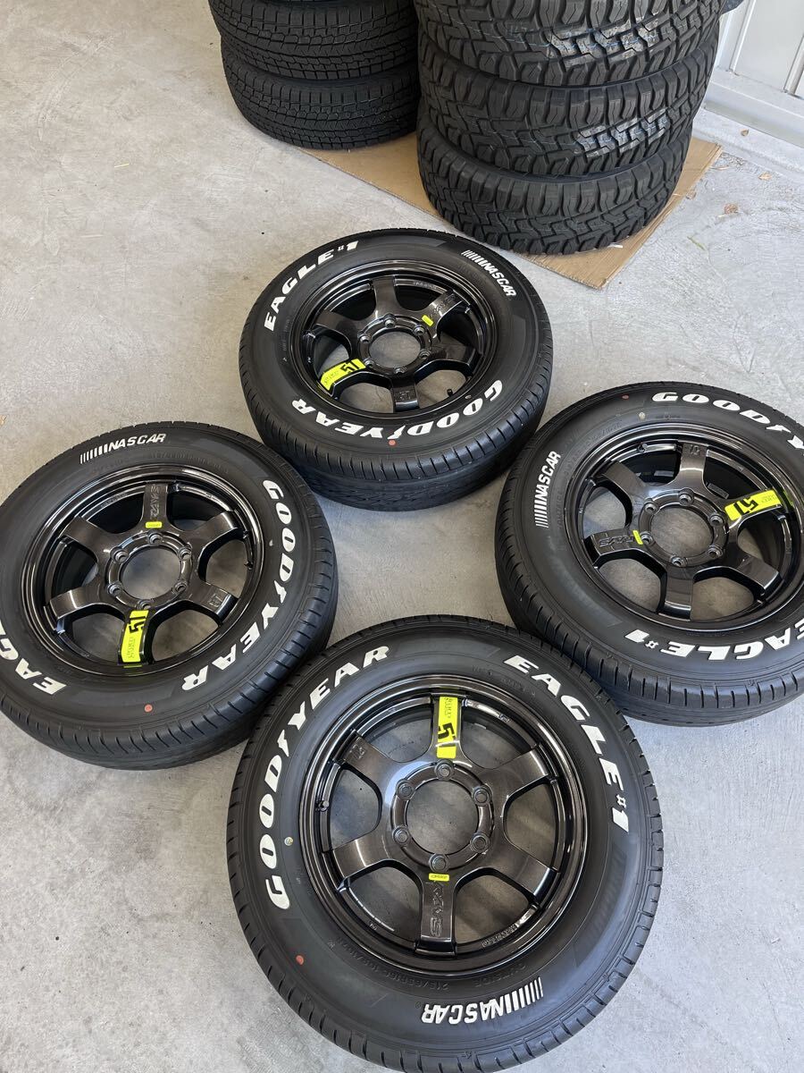 RAYS TE37 KCR 16インチ 5.5J +45 4本通し グッドイヤー 165/45R16 美