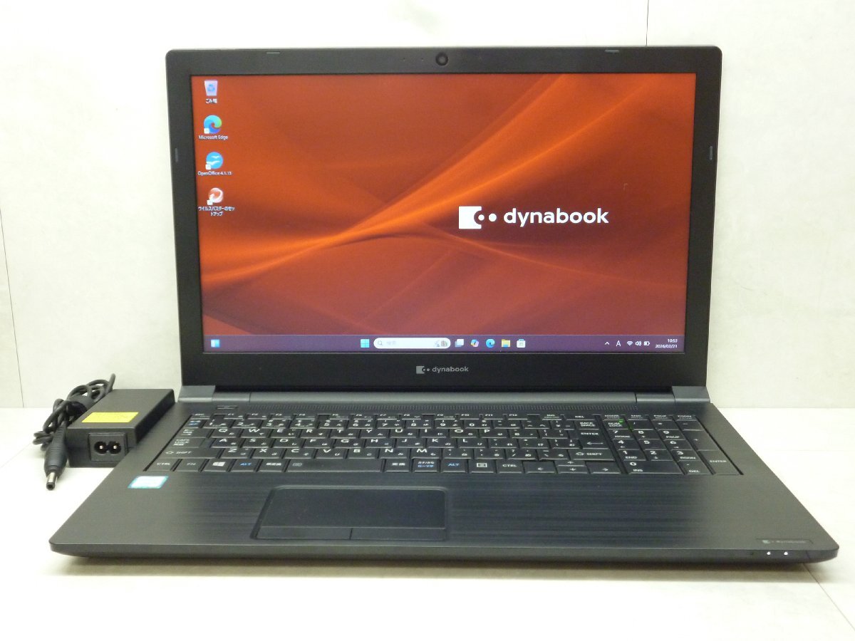 目立った傷や汚れなし】☆1円☆第8世代☆東芝 dynabook B65/ER☆Core