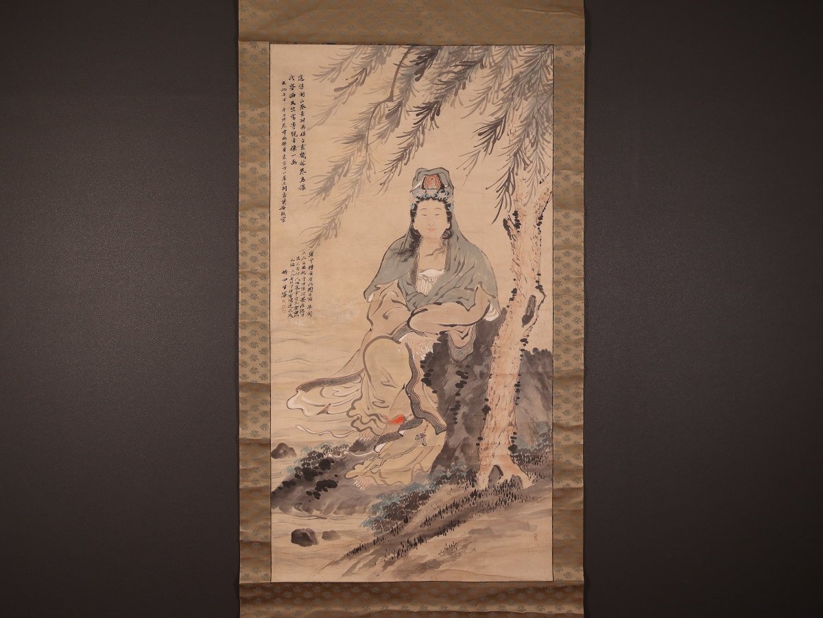 7300田能村直入! 落款在銘 □肉筆 画帖□ 全12図 江戸幕末明治期時代物