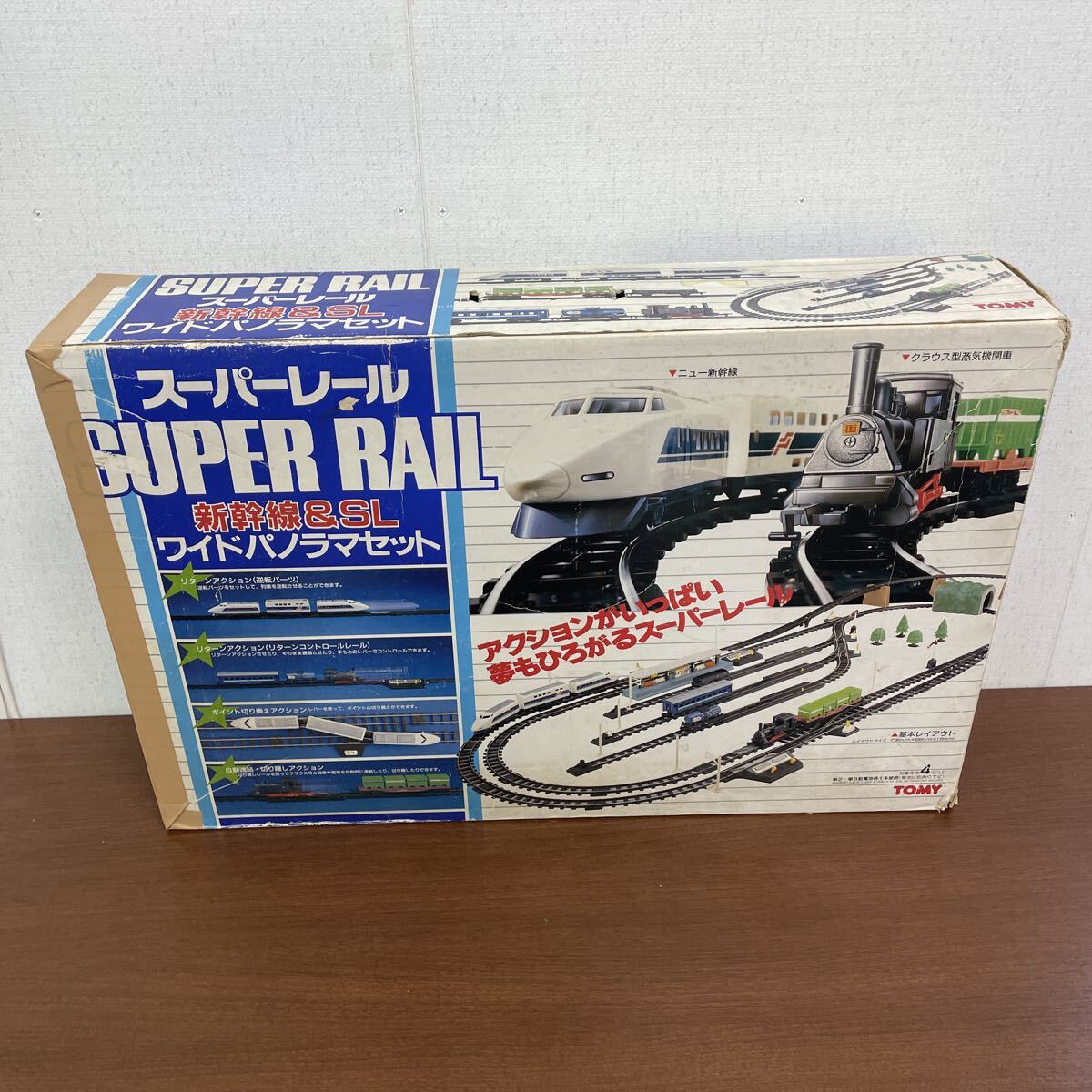 中古】当時物 旧トミー スーパーレール クラウス号【跨線橋セット】完