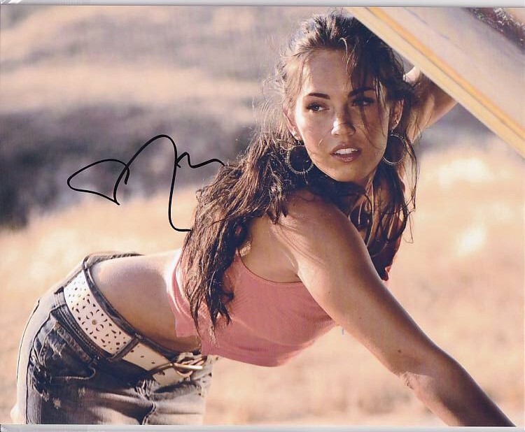 セール中…ミーガン・フォックス直筆サイン入り2Lサイズ写真… Megan Fox H 2L判 ミーガン・フォックス Megan Fox 直筆サイン写真 証明書COA 2の