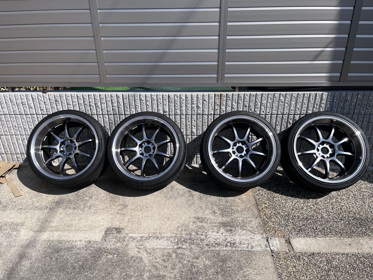 中古】【超美品!】SSR TF1 19インチホイール 9.5J +30 +18 5穴 PCD100 