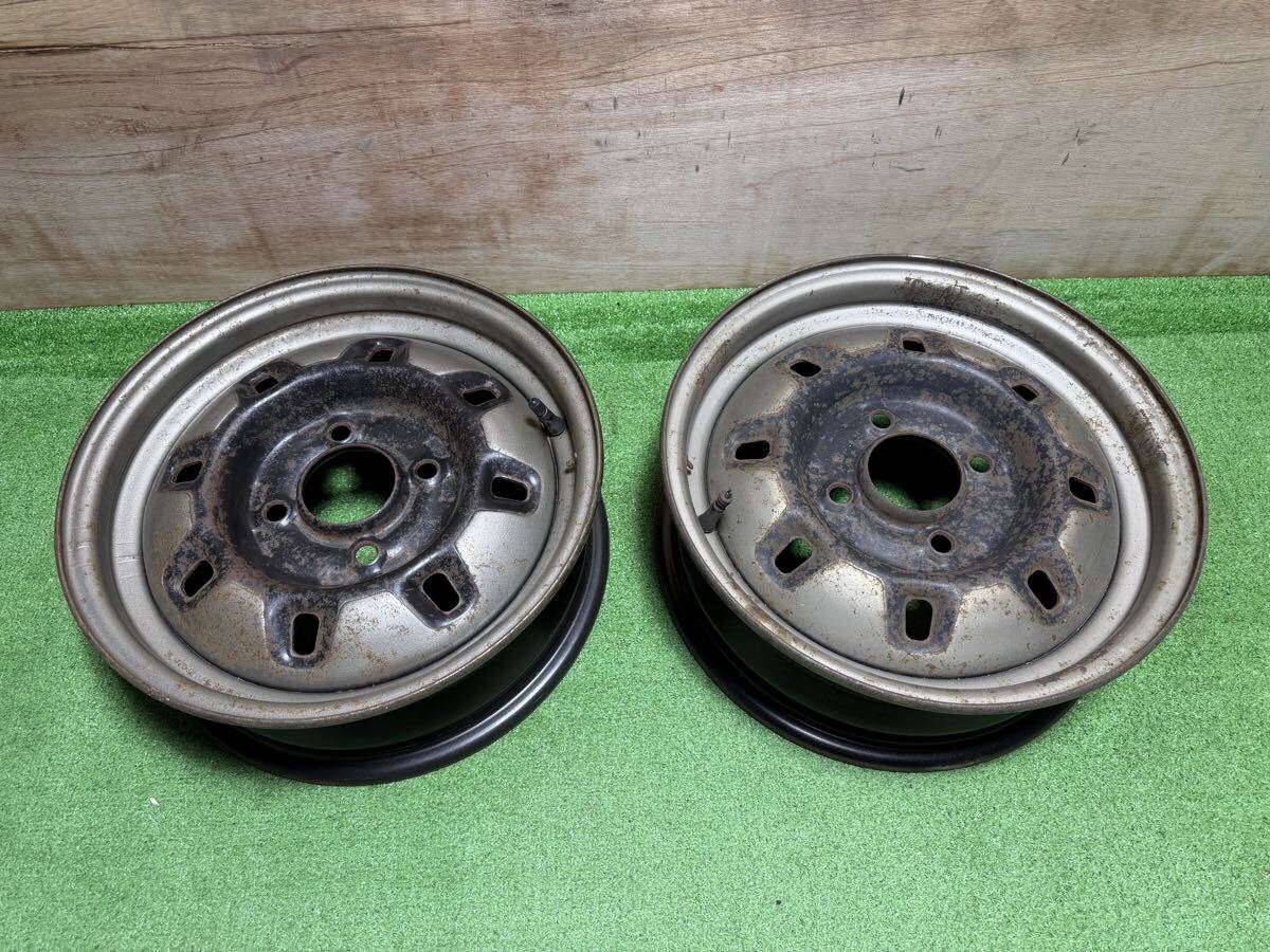 スカイライン 日産純正 4H×114.3 オフセット+ 14×5.5J ケンメリ？ 日産 