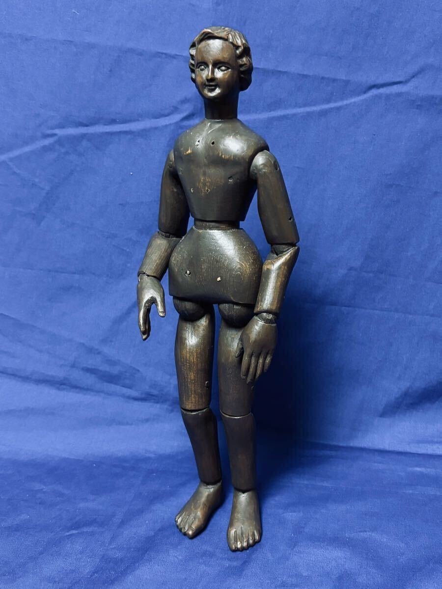 希少な大型 アンティーク マリア像 全高 51cm 慈愛に満ちた美しい表情