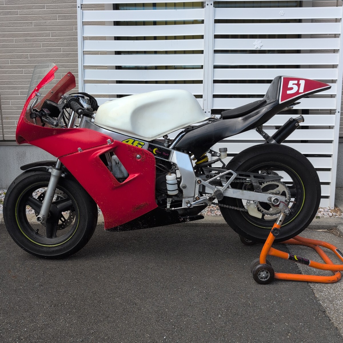 NSR50 後期フレーム レーサー(検) NS-1 POSH チャンバー カウル mbx