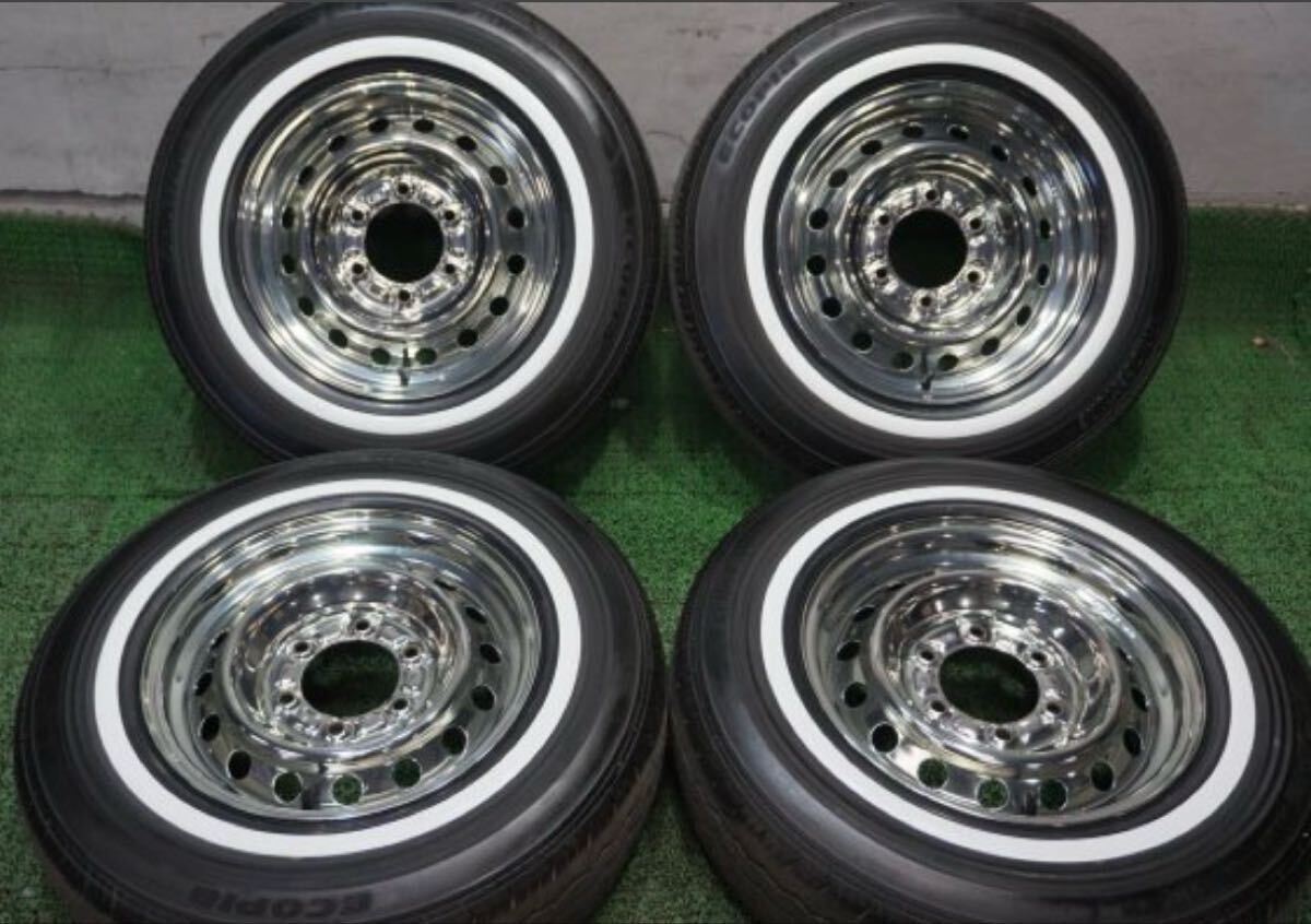 中古】【Y】デイトナ スチール クローム 15x 7J+19 114.3-5H 205
