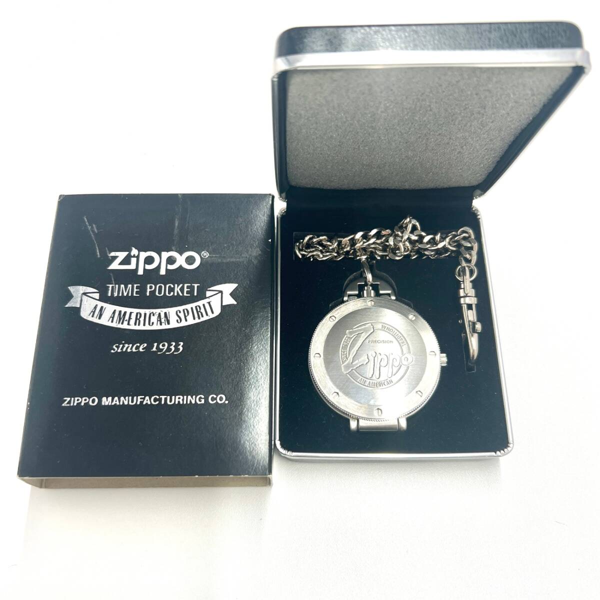 ジッポー ZIPPO ライター 懐中時計セット AN AMERICAN SPIRIT 