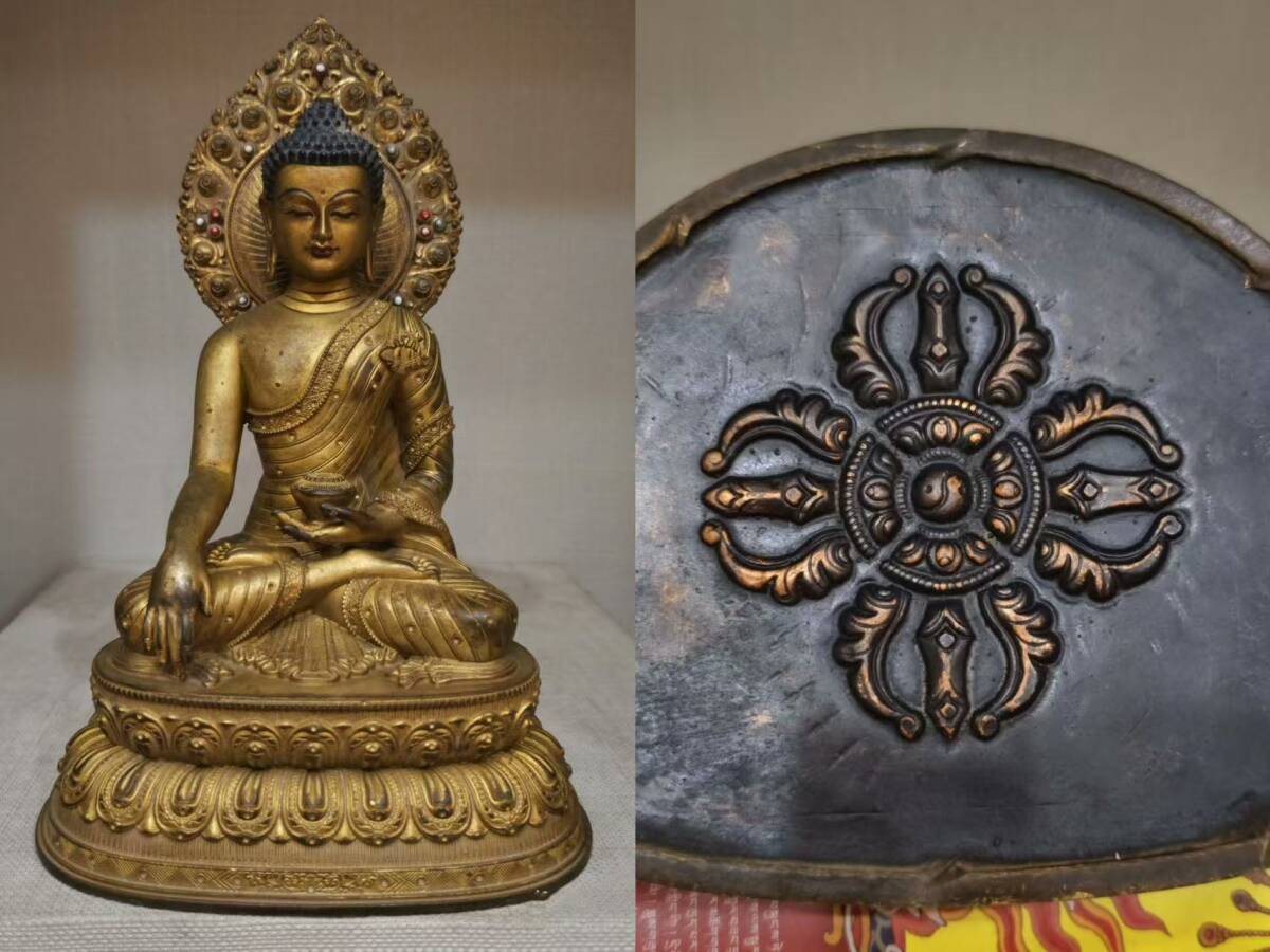 中古】卍チベット密教 И女神 『仏頂尊勝母坐像』 銀製 仏像の落札情報
