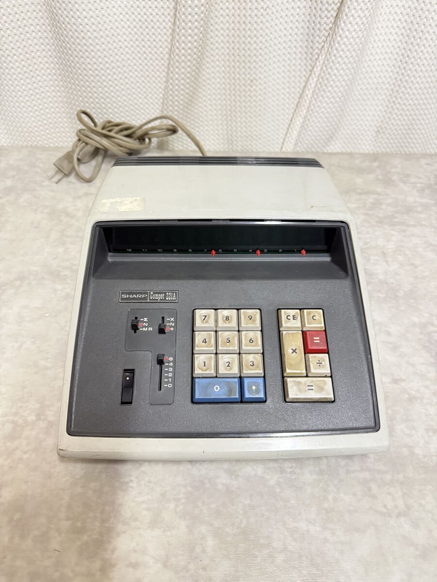 電卓 計算機 シャープ SHARP COMPET CS-1118 新品】SHARP COMPET CS-1118 10桁蛍光表示管式卓上電卓 未使用品の落札