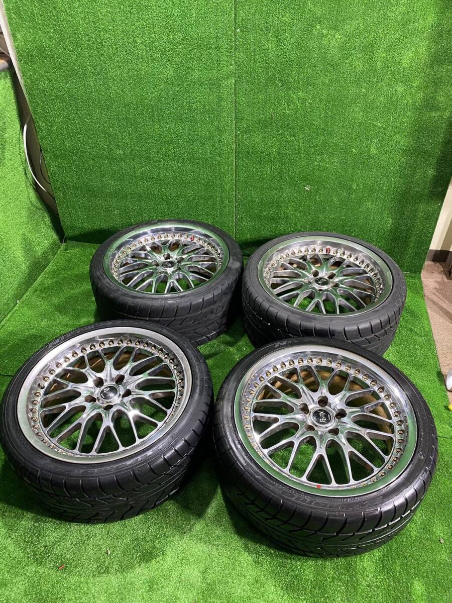work REZAX ワーク レザックス 18 インチ メッシュ 4本 114.3の落札