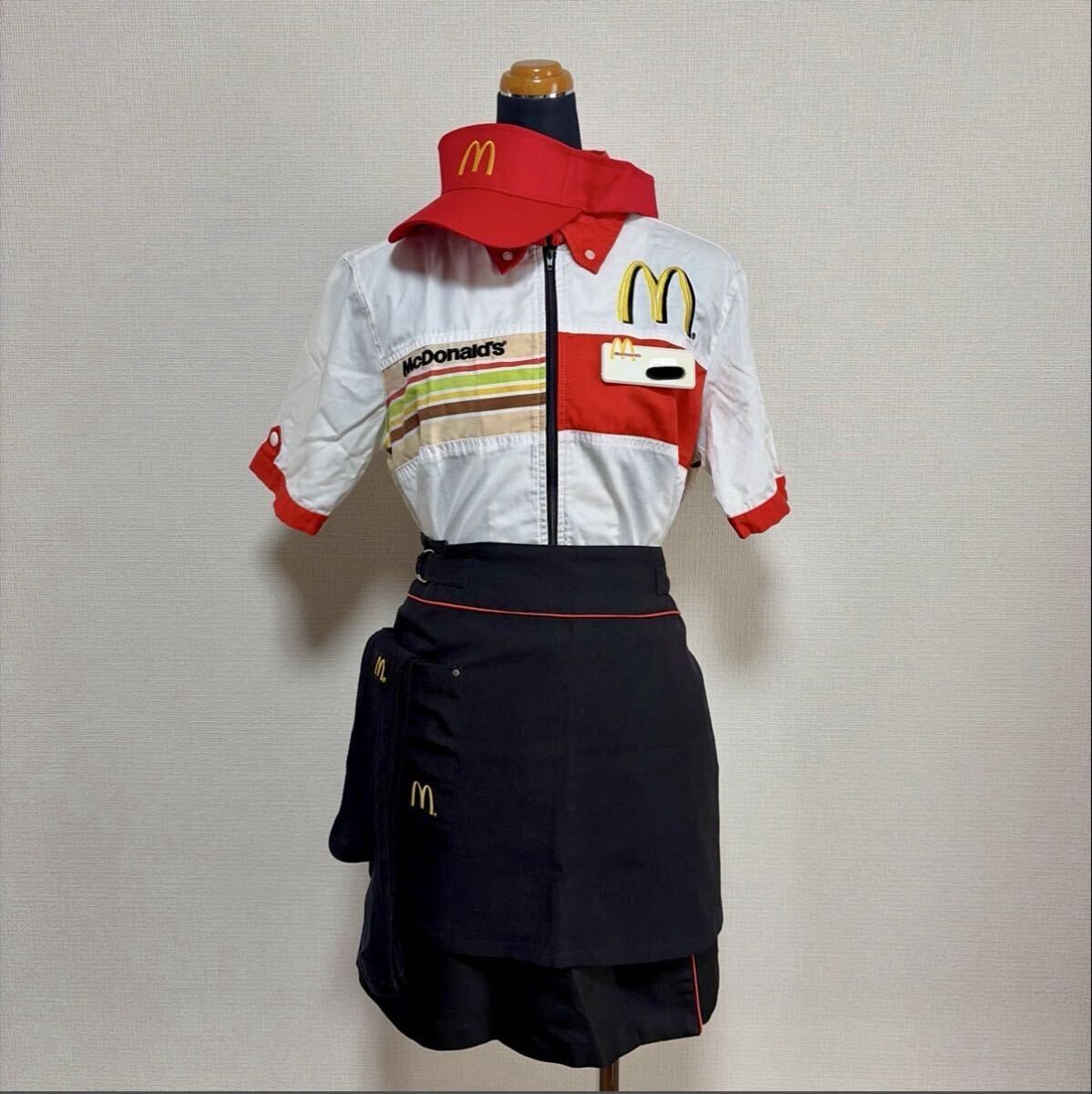 マクドナルド　スターユニフォーム　制服 マクドナルド 制服 スター ユニフォーム マック 店員 コスプレ セット