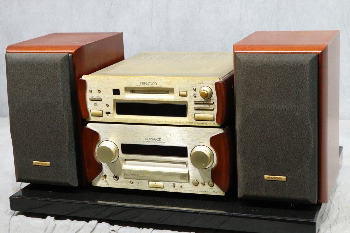 KENWOOD ケンウッド ミニコンポ XM-1MD 3CD カセット MD ジャンクの