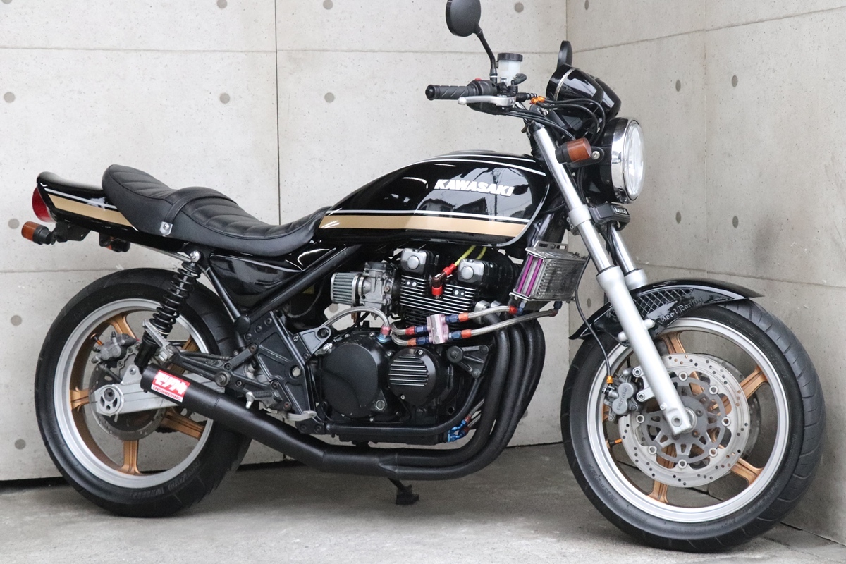 ◇カワサキ バリオス2 ZR250B カスタム 好調 マットブラック 全国登録