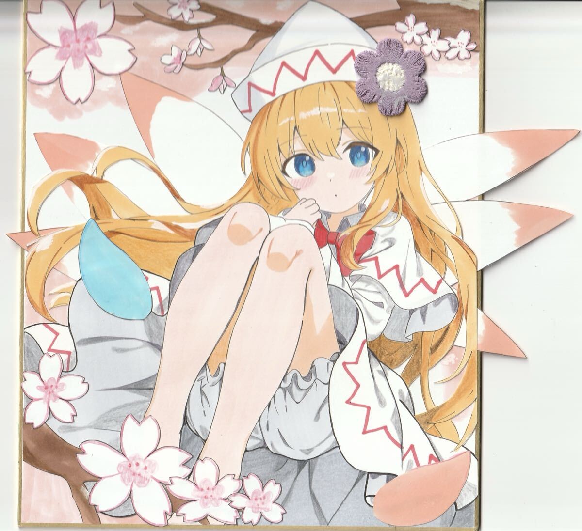 新品】*□同人手描きイラスト 東方Project リリー・ホワイト コピック