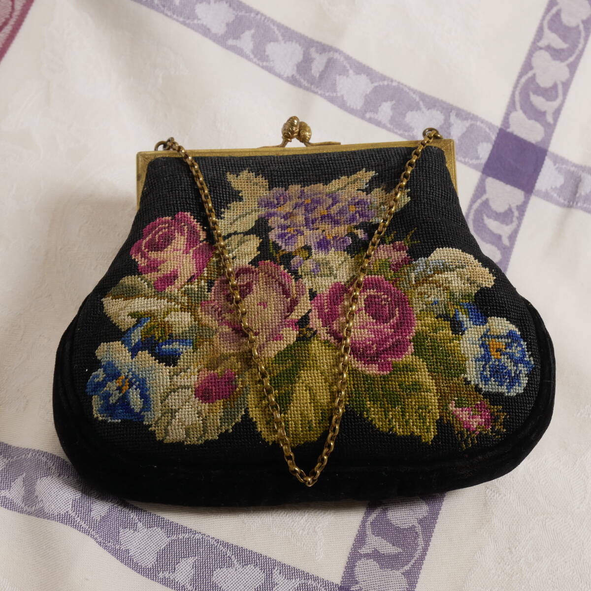 新品】未使用 プチポアン Petit Point 久家道子 ブラックレザー 二