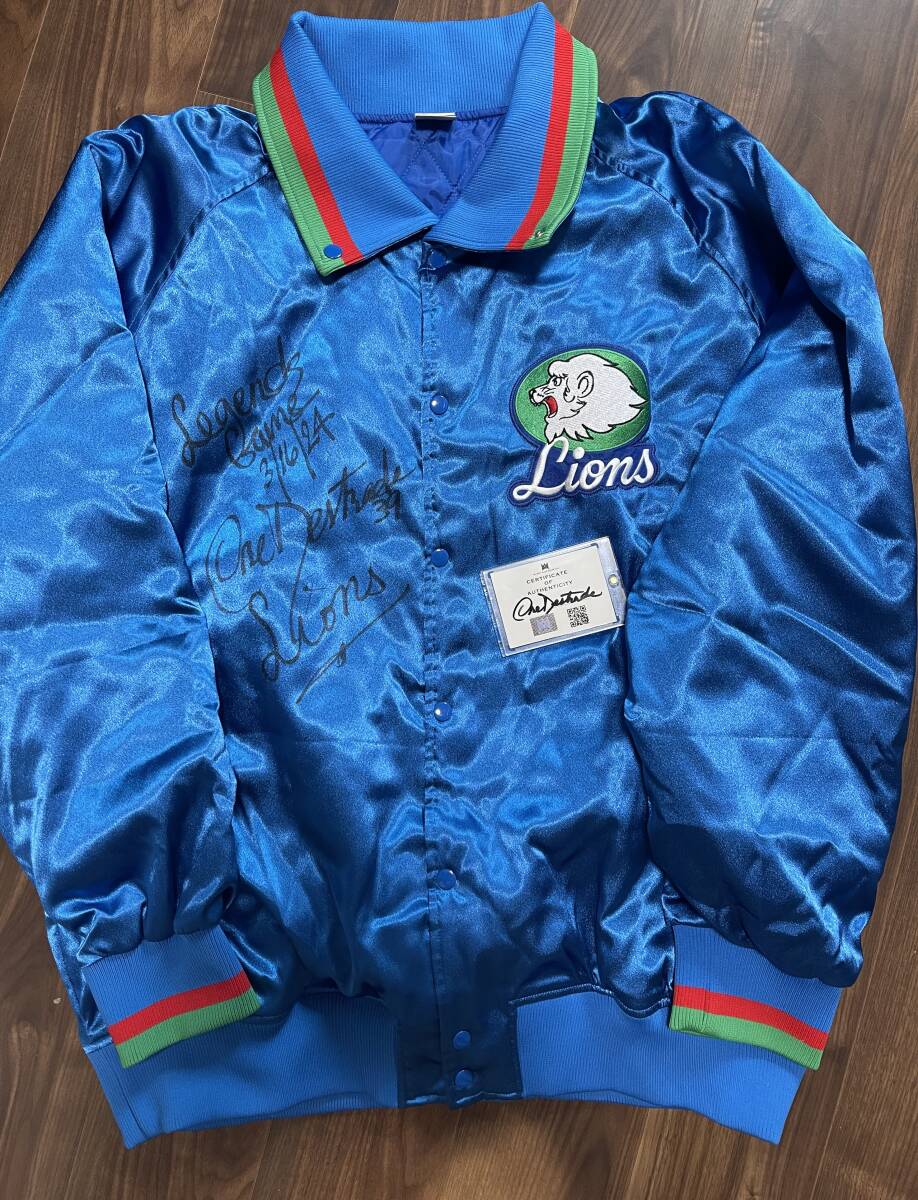 中古】西武ライオンズ ジャンパー ジャケット グランドコート アウター