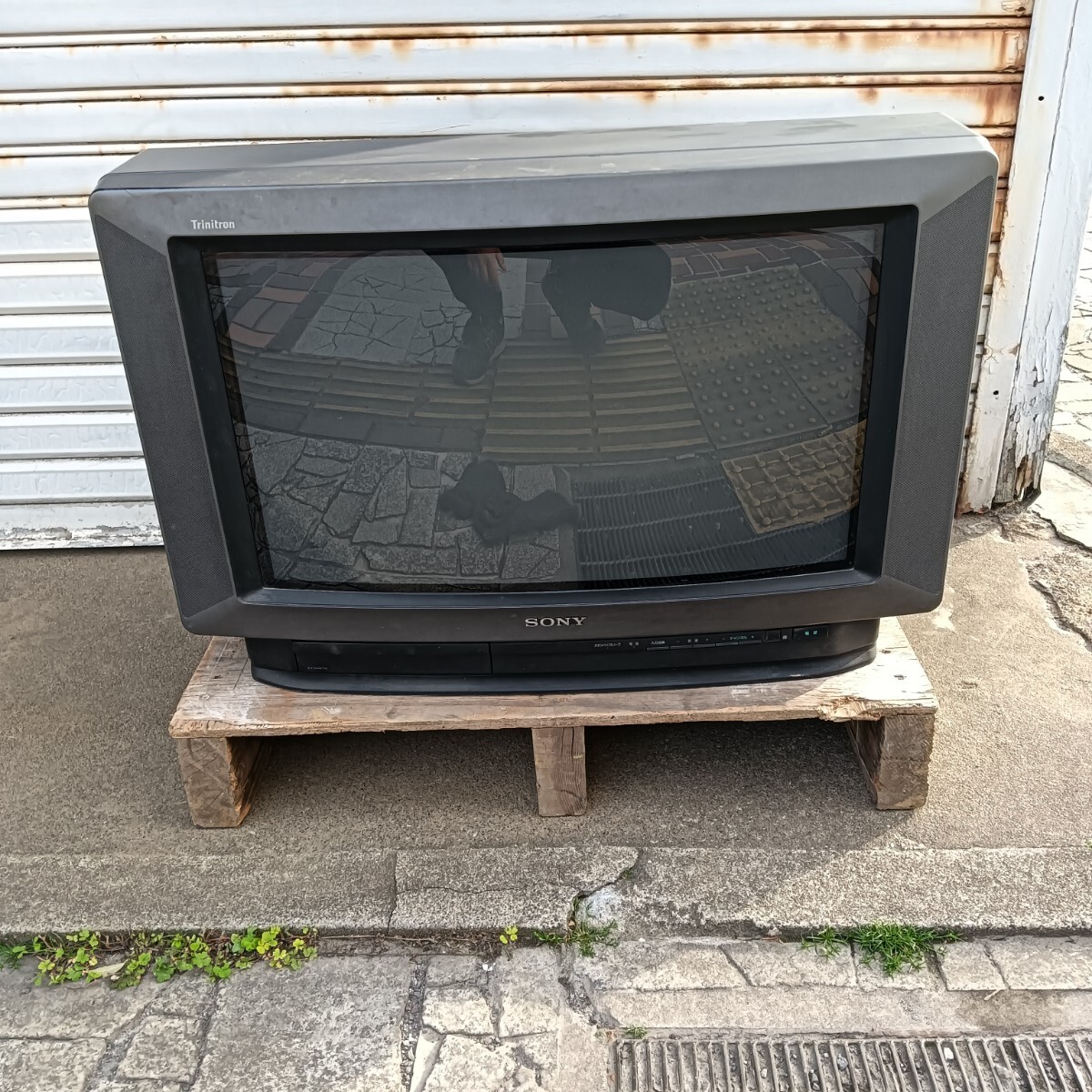 SONY TRINITRON ブラックブラウン管テレビ ジャンク品 SONY TRINITRON KV-14CP2 ソニー トリニトロン カラー