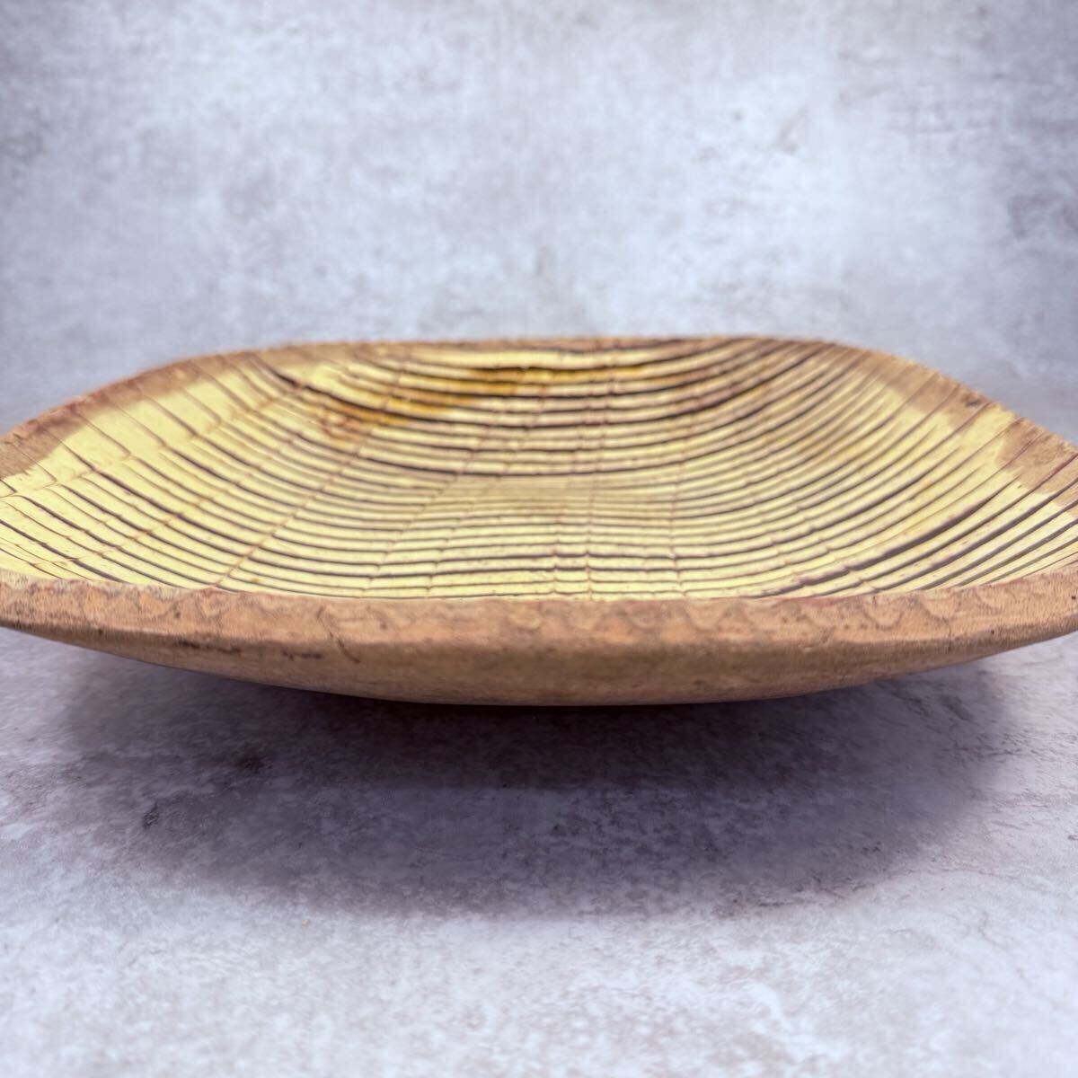 魁】古美術品 河井武一 作 花紋六角扁壷 花瓶 高さ16㎝ 共箱 （叔父