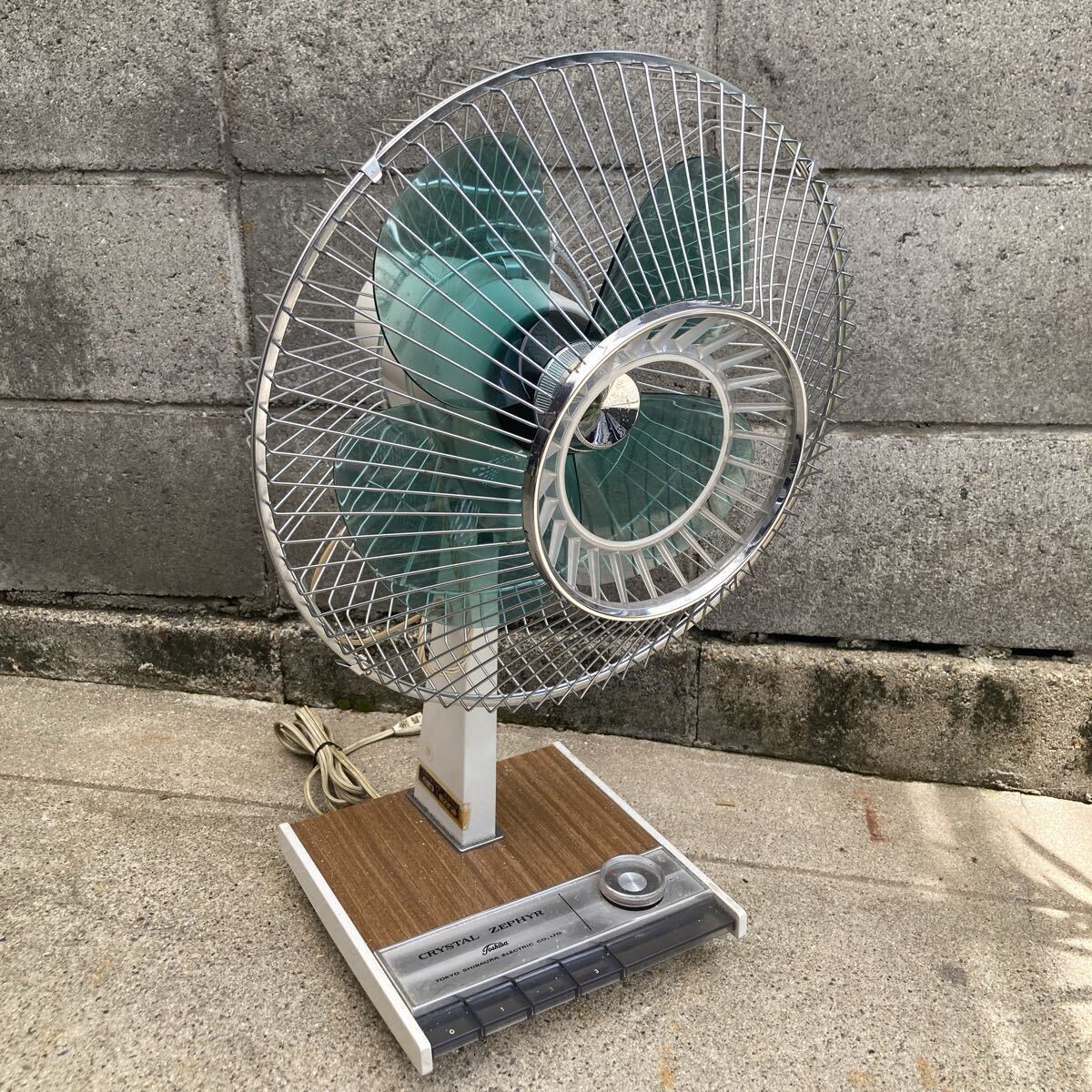 TOSHIBA 扇風機 東芝 CRYSTAL ZEPHYR SF-30S SOLID STATE 昭和レトロ