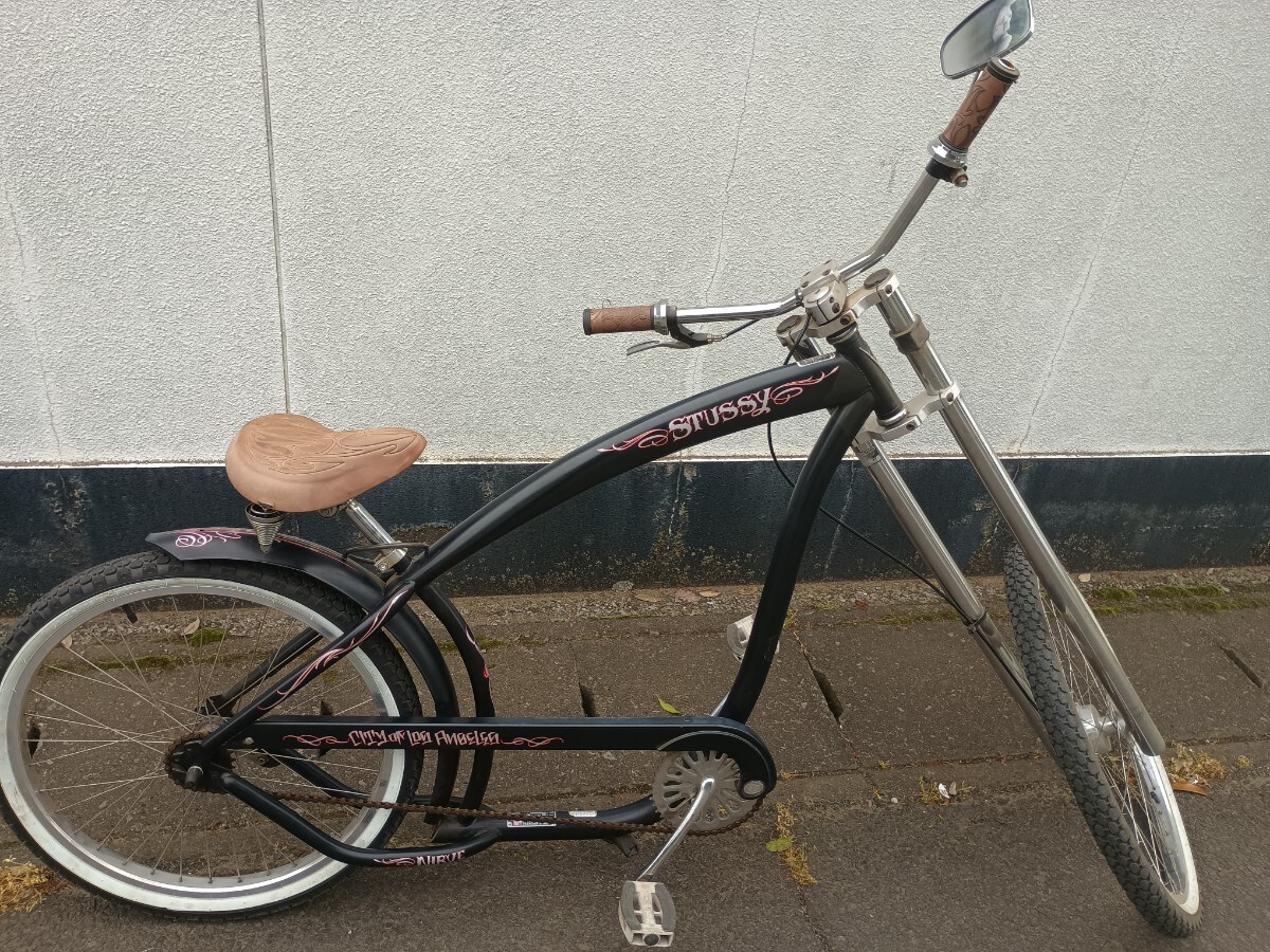 DODGE  チョッパービーチクルーザー　自転車　中古品　美品取りに来られる方 チョッパー 自転車 ビーチクルーザー ◇手渡し限定◇ ロボハンの落札