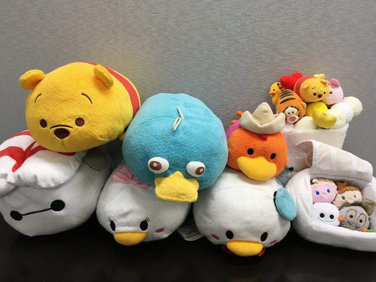 中古】○ディズニー ツムツム カモノハシ ペリー ぬいぐるみ 2体の落札