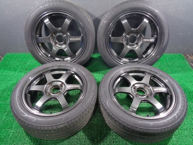 RAYS TE37 SONIC 15インチ6j+42 4穴PCD100 RE003 165/55 鍛造 レイズ 4