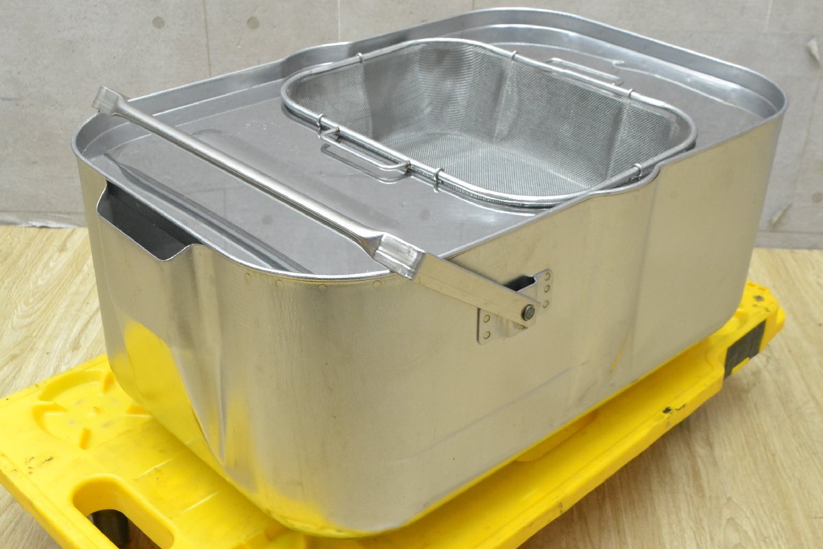 新品】新品未使用保管品 油缶 油こし網付き 業務用フライヤー タンク