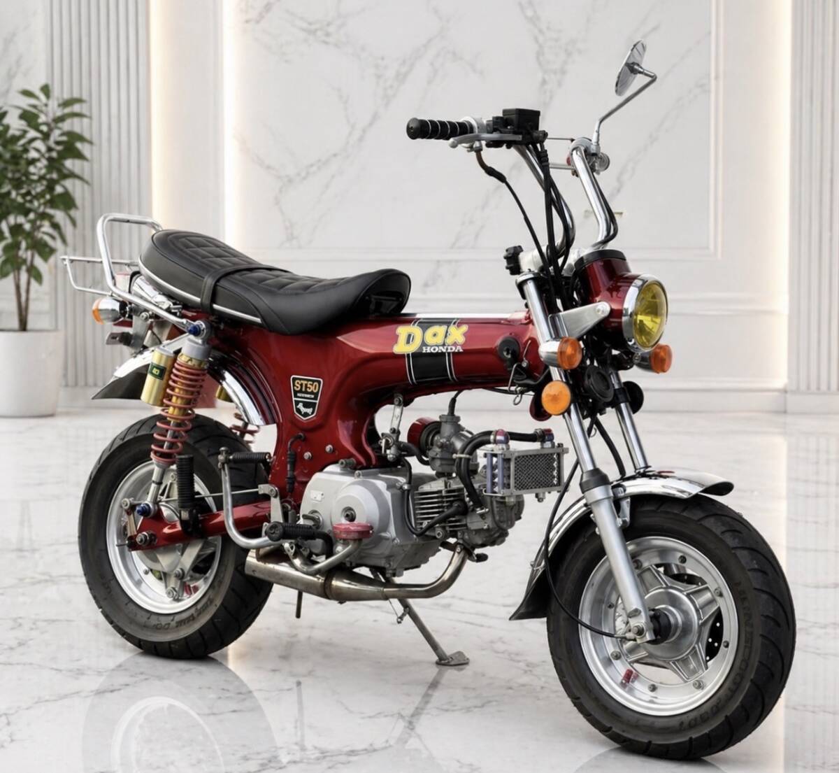 ホンダ エイプ50 フロントディスクブレーキ化済み 82ccボアアップ USB