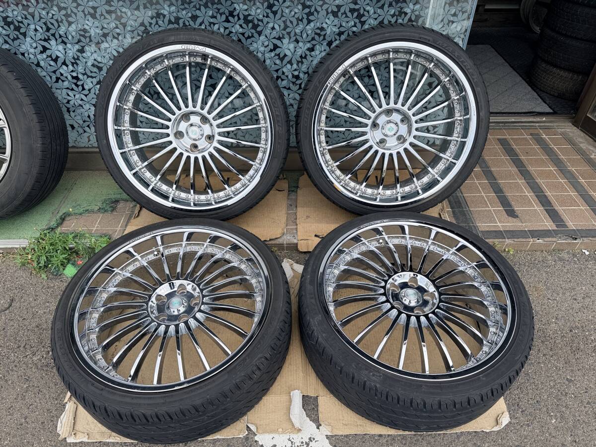中古】☆愛媛発☆DOLCE EURO 22インチアルミセット☆売切☆最落無☆の 