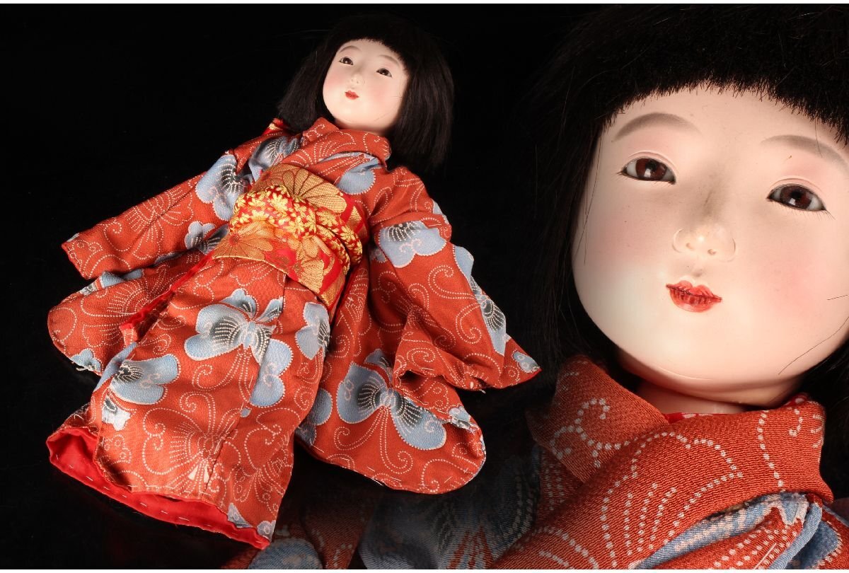中古】A2580M 市松人形 吉徳大光 みやこ 答礼人形写し 女の子 着物