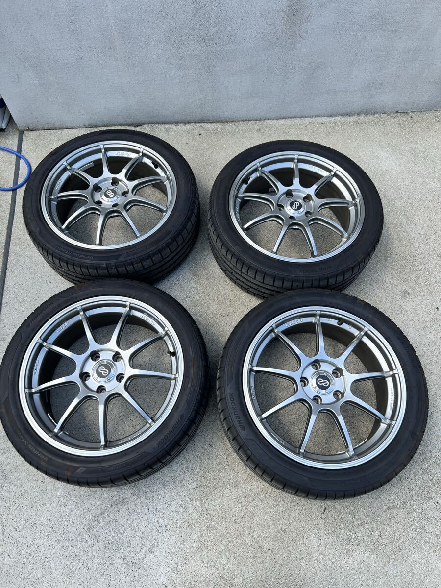 18インチ 9J +28 5穴 114.3 2本セット Hankook Z209 210/650R18（235