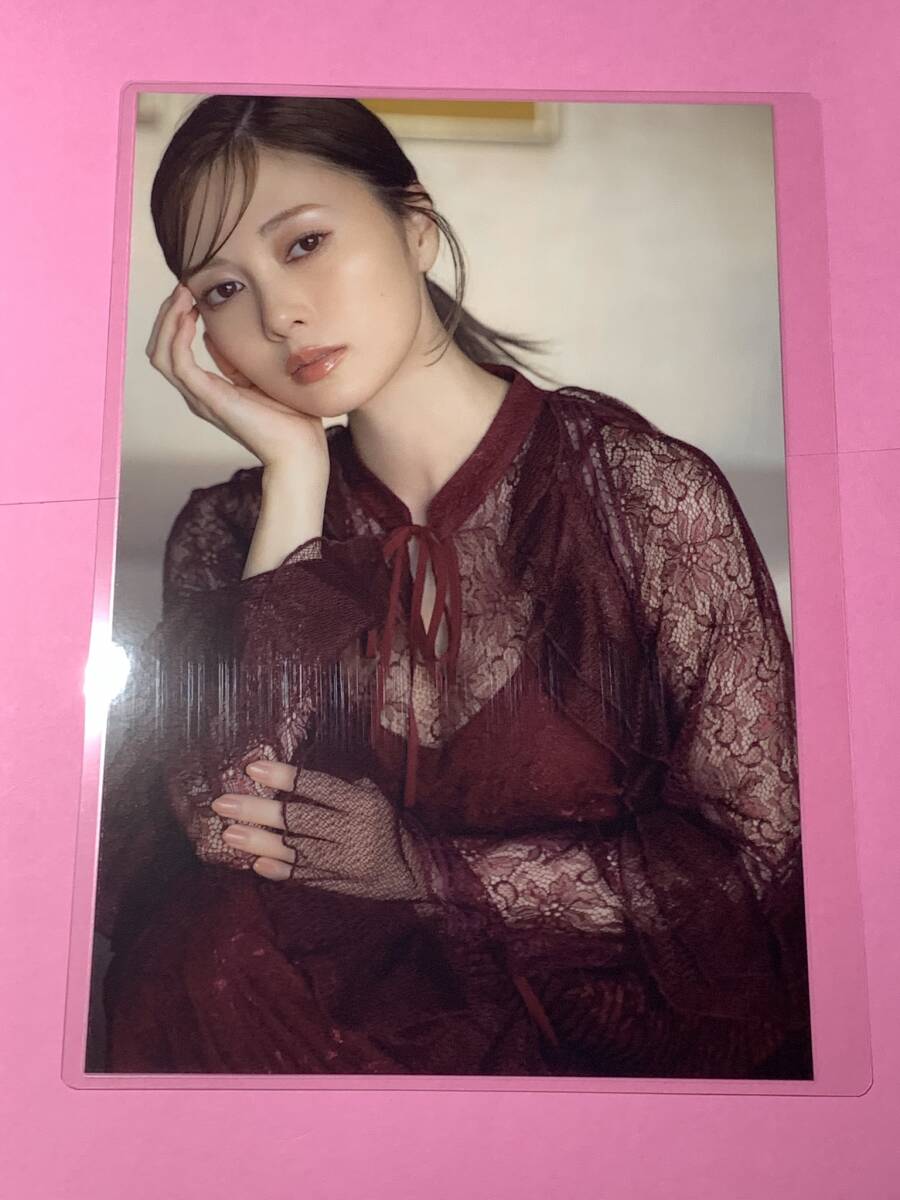 白石麻衣】 乃木坂46 サイン入り ラミネート加工写真 A4サイズ 14