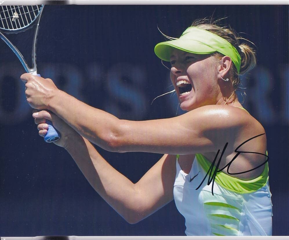 マリア・シャラポワ Maria Sharapova 直筆サイン入り写真 証明書付き